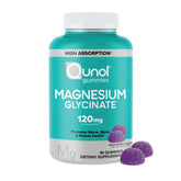 Bottle of Qunol Magnesium Glycinate Gummies mixed berry flavor